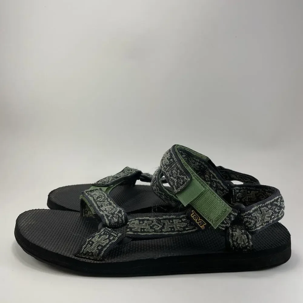Teva Original Universal Sandals Mens Size 11 Strappy Green Trail Water Hiking